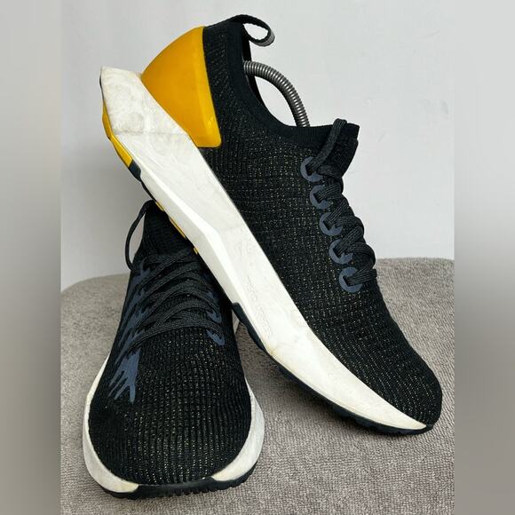 Allbirds Tree Flyer Silver Fern Shoes Mens Size 12 Black Yellow Blizzard - Picture 2 of 9